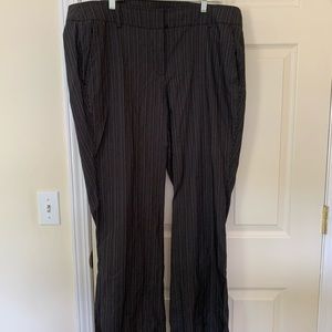 Black and white stripe Lane Bryant pants